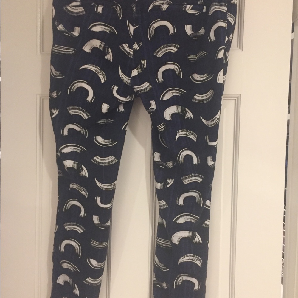 Anthropologie Charlie brushstroke pants